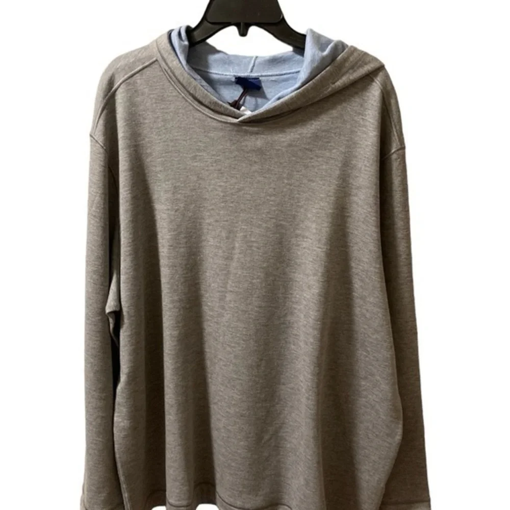 NWT WILKENS Bros Sweatshirt Heritage XXL Reversible Gray/Blue Hooded Lightweight